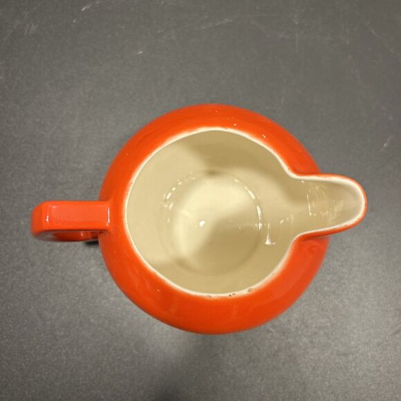 Vintage Small Red Teapot Made In Czechoslovakia - Picture 7 of 8